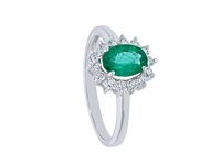 Ringe Babila Milano Dame Colore in Weißgold Smeraldo 0.78 Ct 135022 - 135022